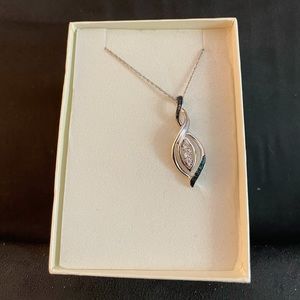 Artistry Blue & White Diamond Necklace